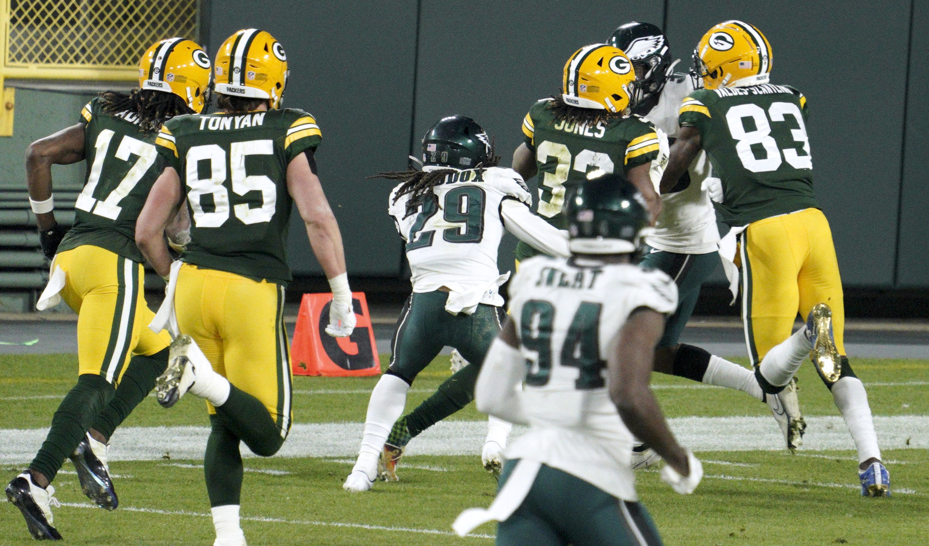 Packers 30, Eagles 16